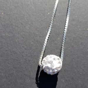 925 Sterling Silver Ball Choker Necklace